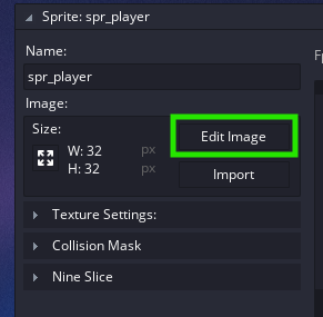 Edit Sprite Button